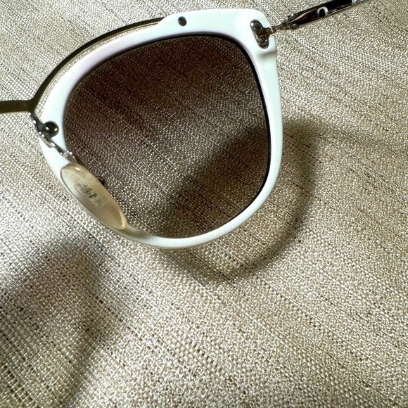 PRADA Sunglasses Black White Cat eye SPR 20U 54022 4BK-500 140 2N - Picture 7 of 12